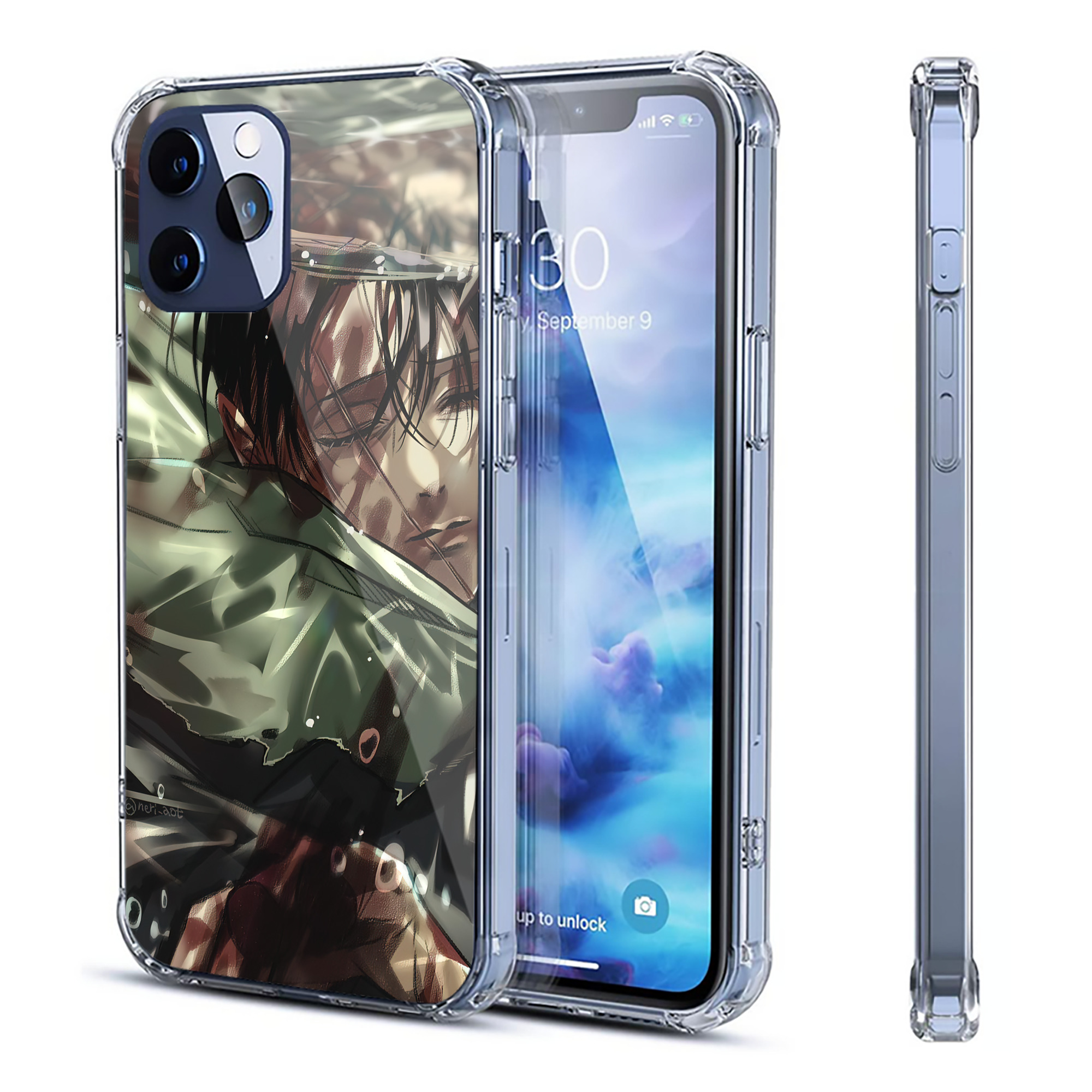 （画像用） 進撃の巨人 Attack on Titan 【iPhone 12シリーズ対応】透明スマホケース（クリアソフトケース）